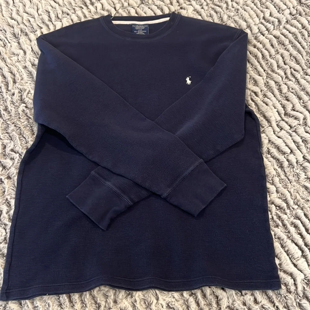 Polo Ralph Lauren Sleepwear Navy shirt Large long sleeve